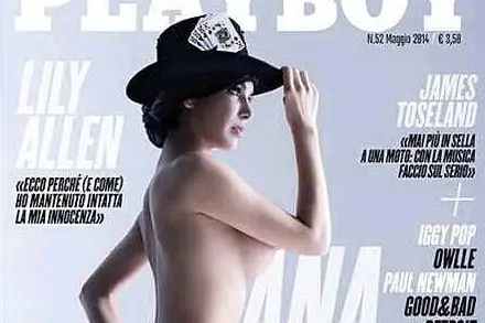 Ana Falasca in copertina su "Playboy"