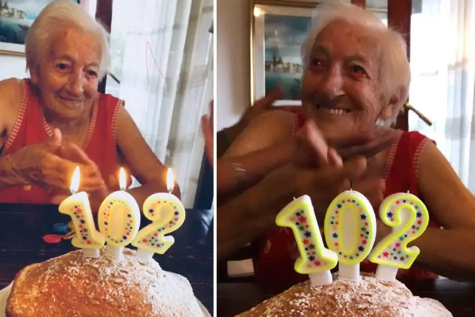 Nonna Margherita ha compiuto 102 anni (foto inviata dalla nipote)