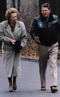 A Camp David con Ronald Reagan