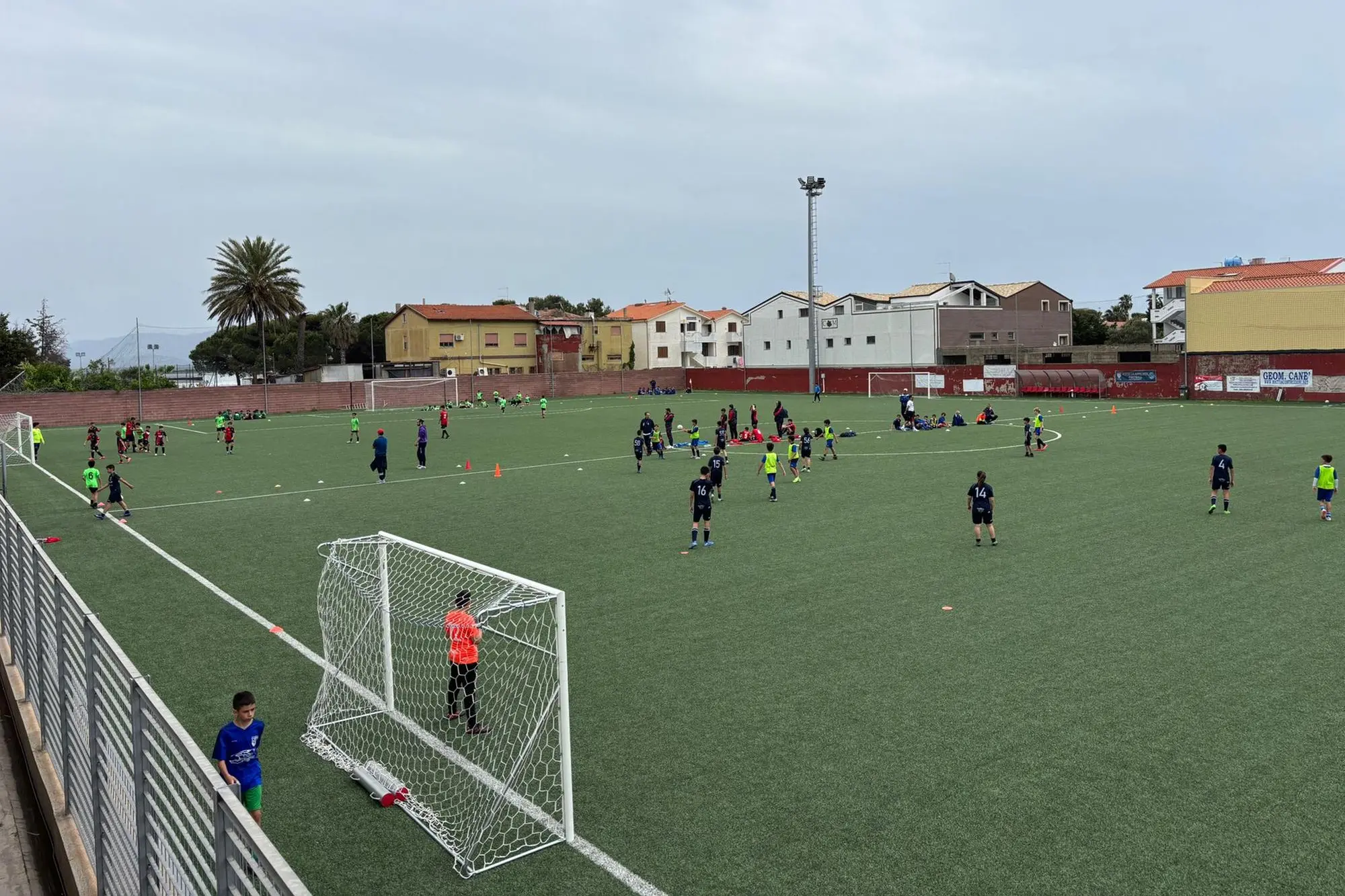 Una fase dell'Academy a Sant'Antioco (Foto Scano)