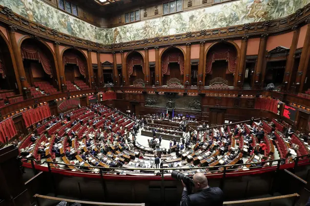 L'aula di Montecitorio (Archivio L'Unione Sarda)