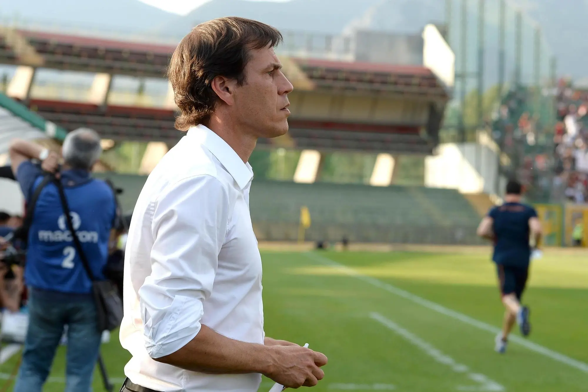 French coach of AS Roma, Rudi Garcia, during the friendly soccer match Ternana vs AS Roma at Liberati stadium in Terni, Italy, 17 August 2013. ANSA/LUCIANO ROSSI/AS ROMA