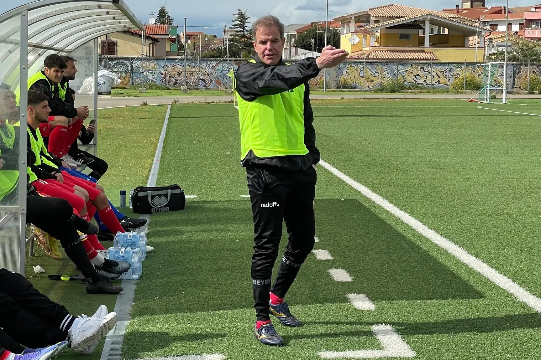 Ferruccio Terrosu, allenatore del Buddusò capolista del Girone B di Promozione (foto Spignesi)