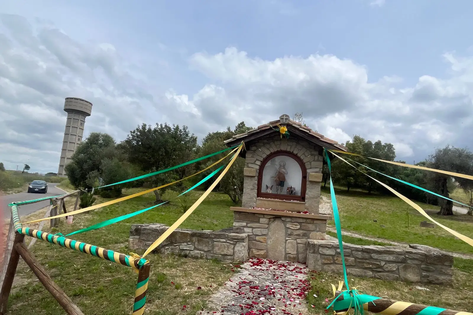 Statua di Sant'Isidoro a Senorbì
