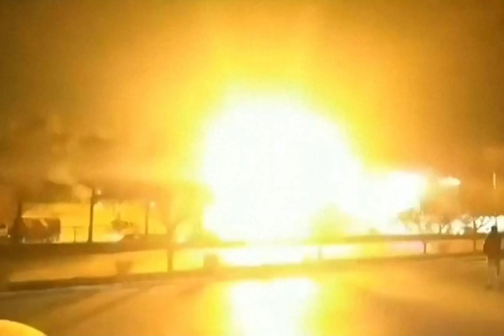 A fragment of the video of the attack (Ansa)