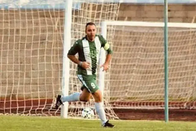 Alberto Pisciottu, 40 anni, autore del gol del pareggio di oggi del Palau (foto concessa)