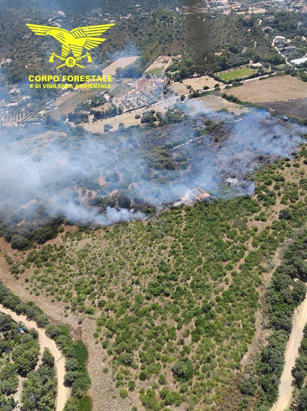 Grosso incendio a Domus de Maria: due elicotteri in volo, case evacuate e disabili in salvo