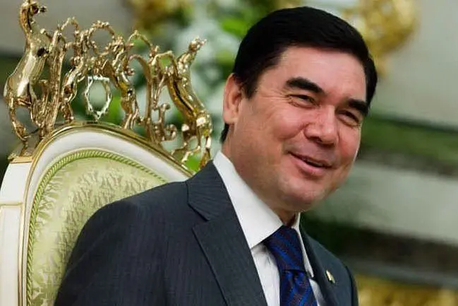 Il dittatore del Turkmenistan (Ansa)