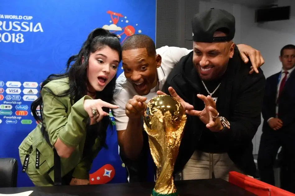 Tanti vip a Russia 2018 fra cui Will Smith e Nicky Jam. Tutti vogliono la Coppa del Mondo