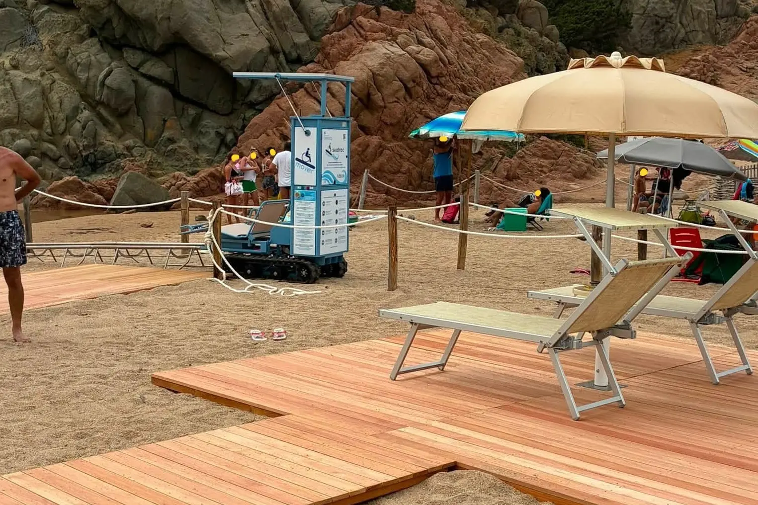 La Maddalena. Solarium e Seatrac a Monti D’Arena