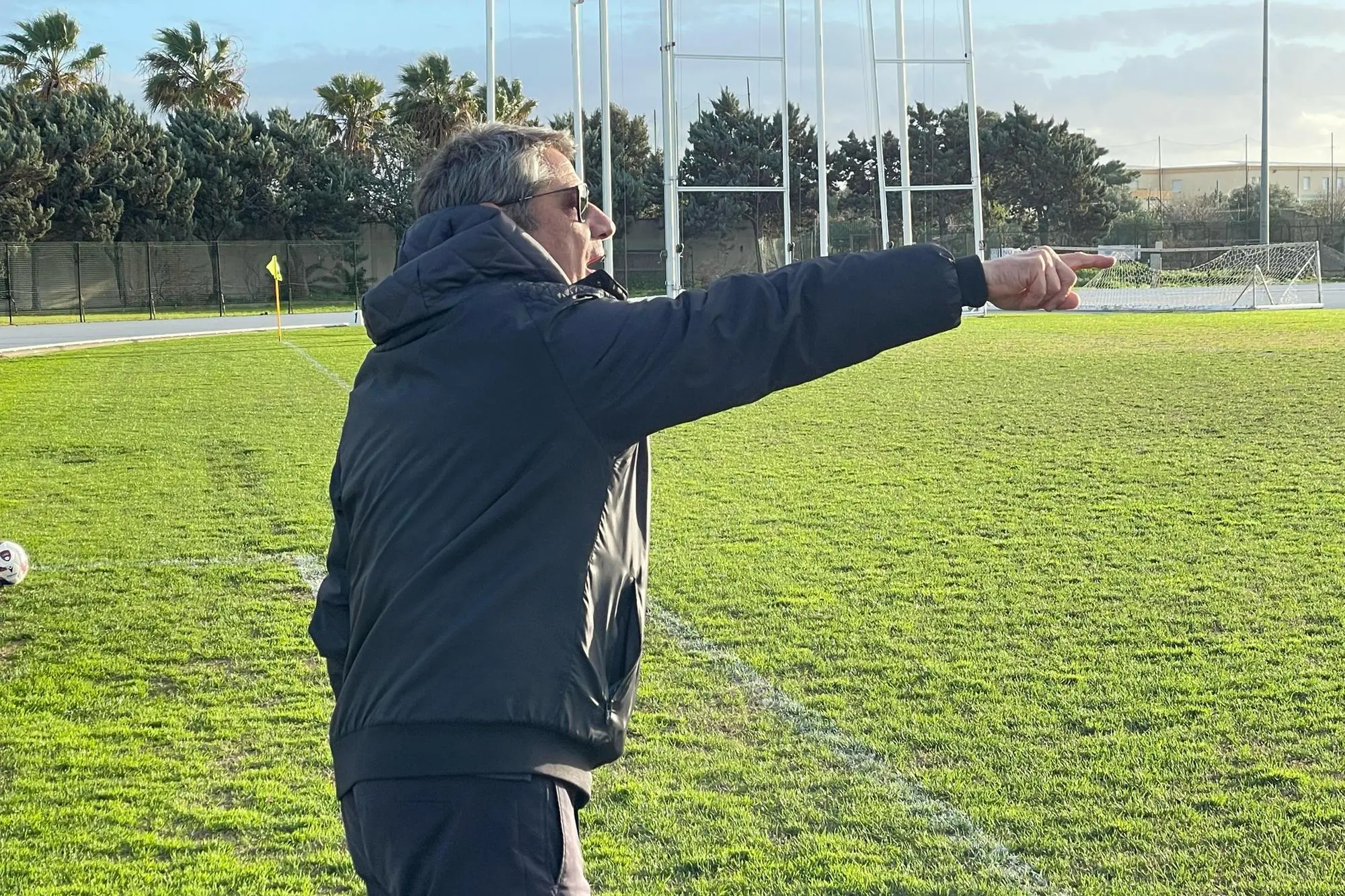 Franco Giordano, allenatore del Selargius (foto Spignesi)
