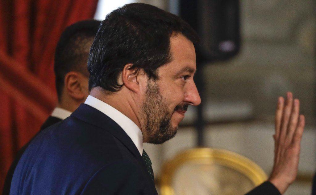 Matteo Salvini al Quirinale ringrazia i presenti
