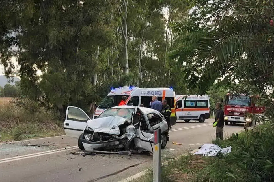 Uno schianto mortale di quest'anno in Sardegna (archivio L'Unione Sarda)