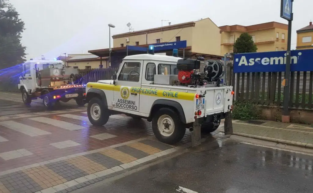 La Protezione civile ad Assemini