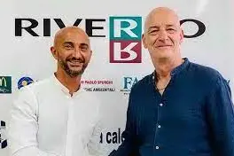 Colombino e Mariotti, ormai due ex del Carbonia (Foto Serreli)