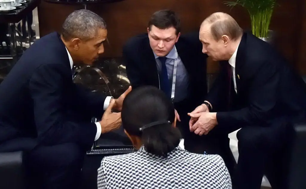 Barack Obama e il presidente russo Vladimir Putin