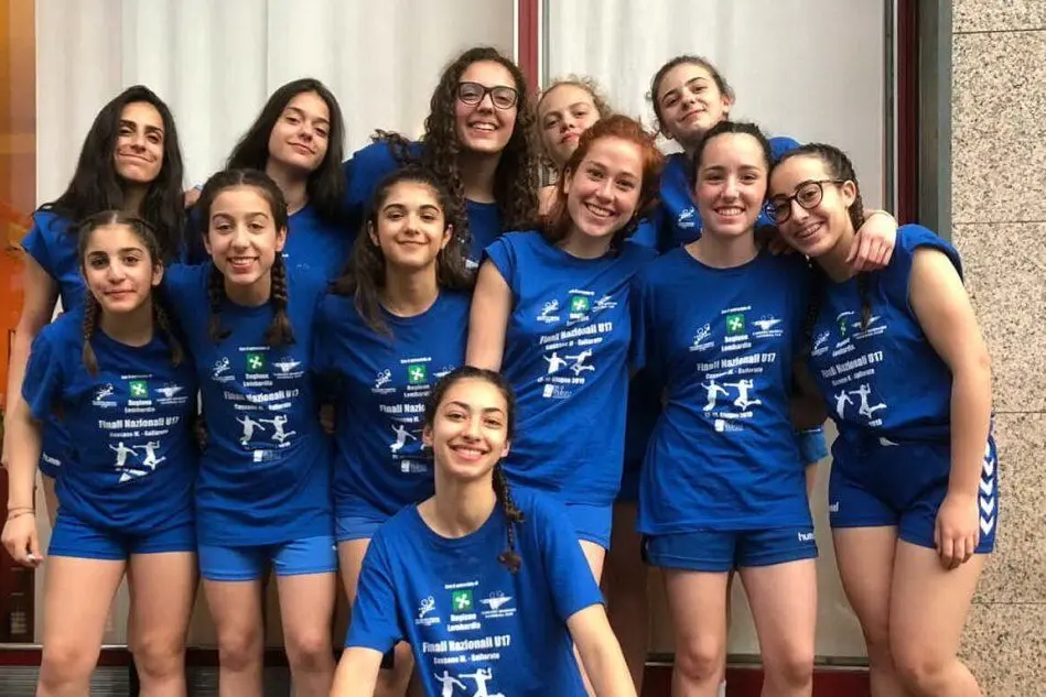 Le ragazze dell’Hac Nuoro U17 (foto L'Unione Sarda - Chessa)