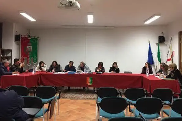 Il consiglio comunale di Abbasanta (L'Unione Sarda - Orbana)