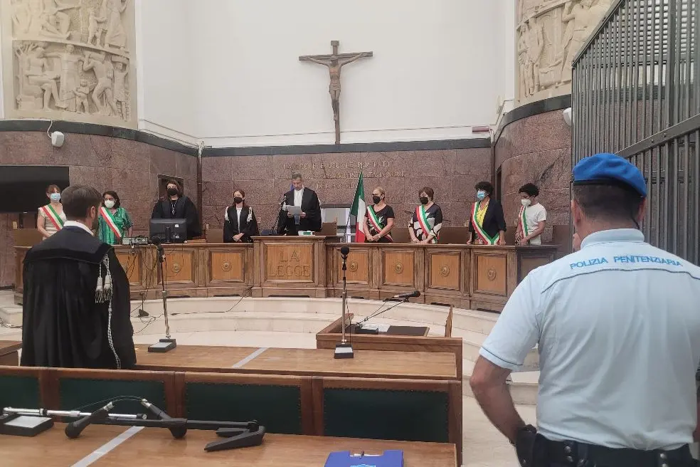 Sassari, ergastolo per Claudio Dettori (foto L'Unione Sarda-Floris)