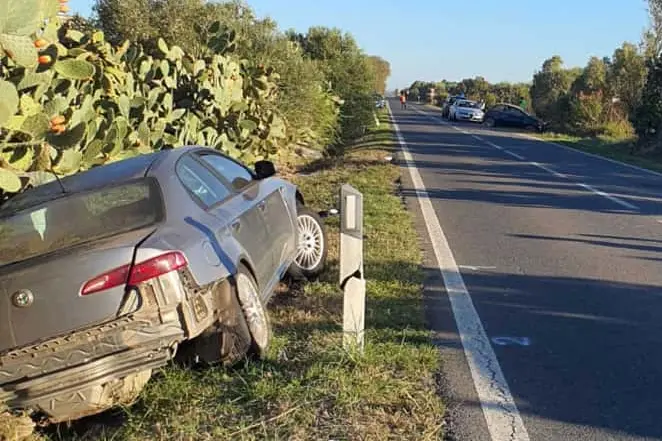 Le auto coinvolte nell'incidente