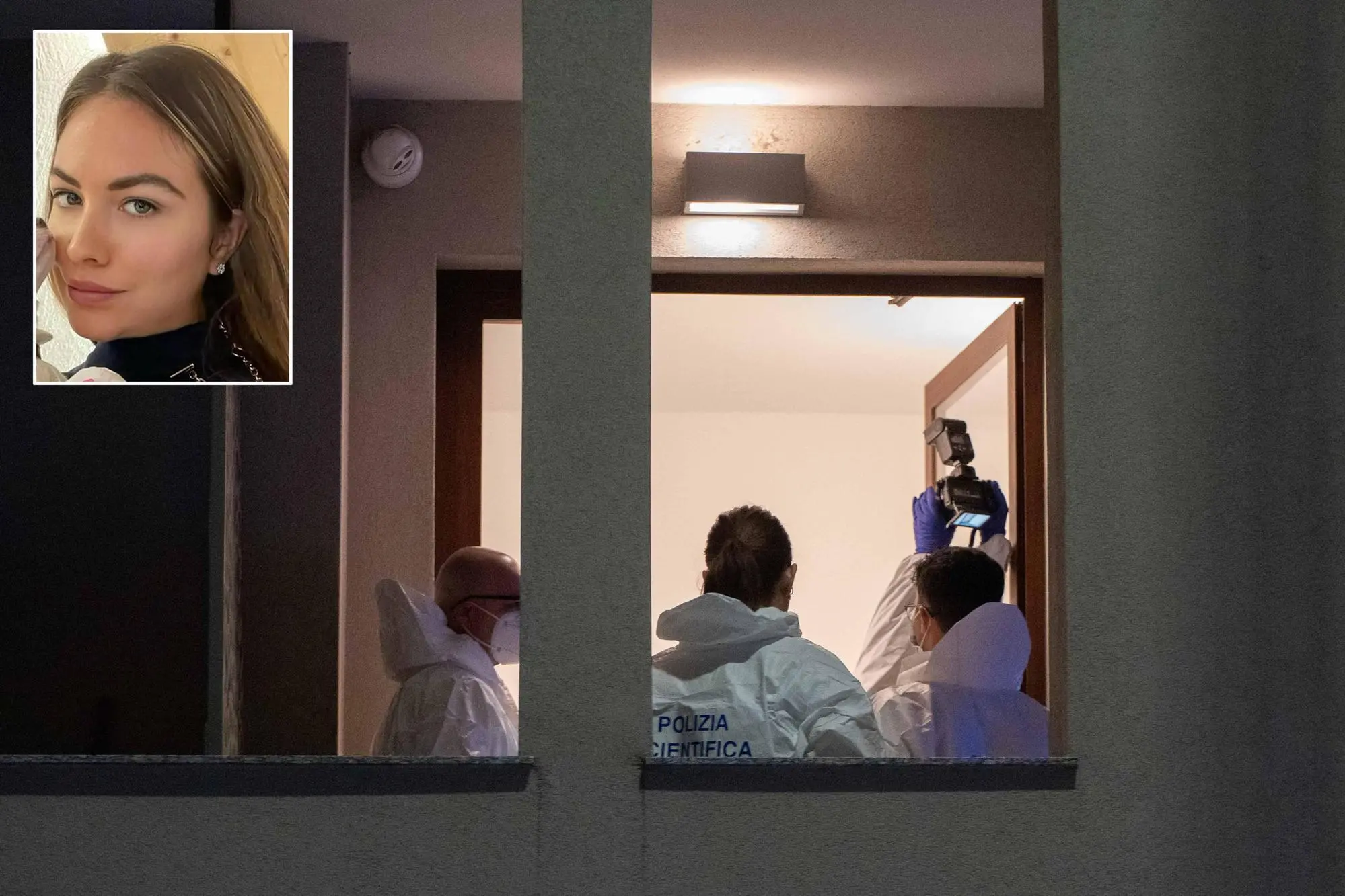 Pamela Genini, 29 anni, e il luogo dove è stato uccisa dal compagno Gianluca Soncin (Ansa)
