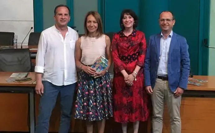 Da sinistra, Piero Collu, Sabrina Licheri, Rachele Garau e Diego Corrias (foto Lorenzo Ena)
