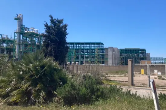 L'impianto Matrica a Porto Torres (foto Pala)