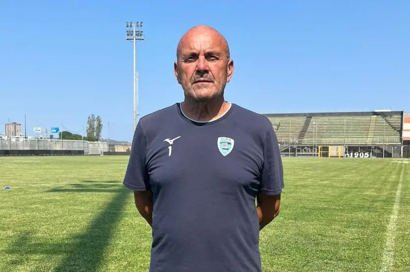 Giancarlo Favarin, nuovo allenatore dell'Olbia (foto Ilenia Giagnoni)