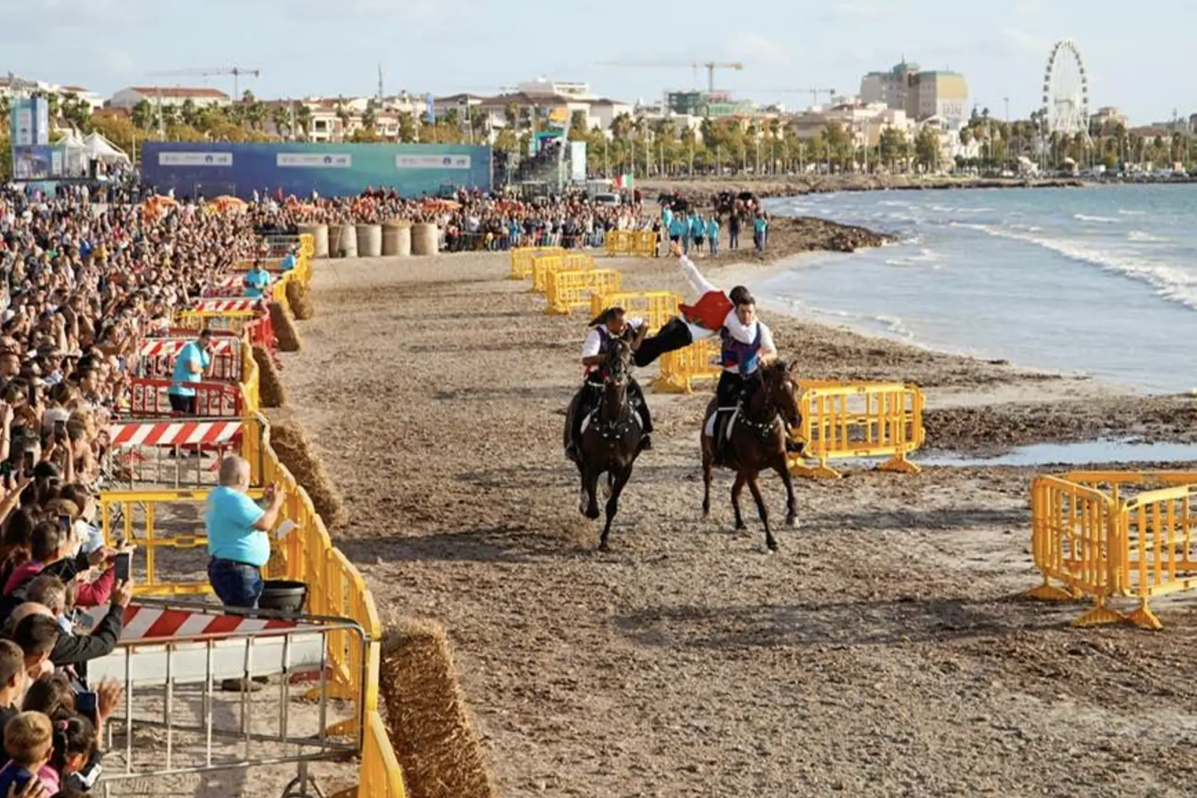 Pariglie sulla spiaggia del Lido (foto concessa)