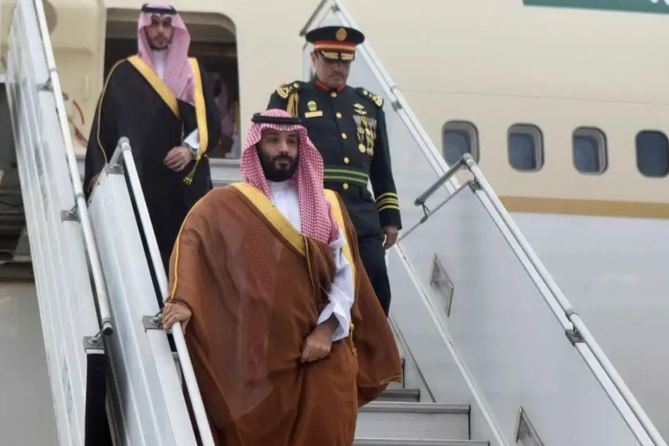 L'arrivo a Buenos Aires del principe saudita Mohamed bin Salman (Ansa)