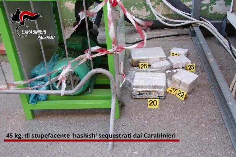 Un sequestro di droga (foto carabinieri)