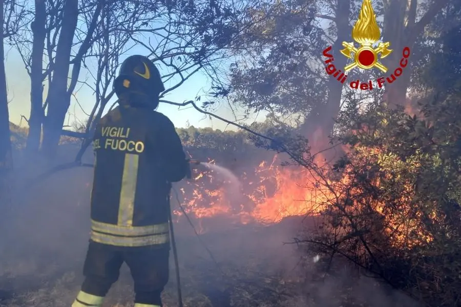 L'intervento dei vigili del fuoco