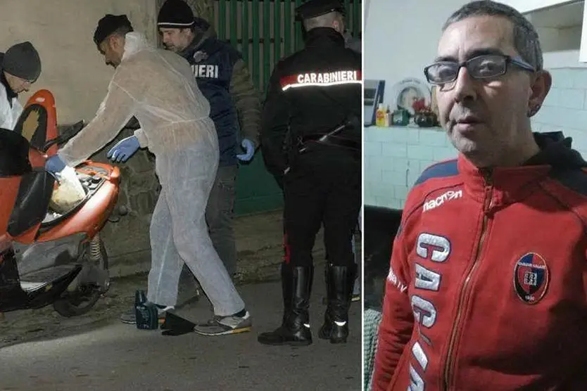 I soccorsi, a destra la vittima (Archivio L'Unione Sarda)