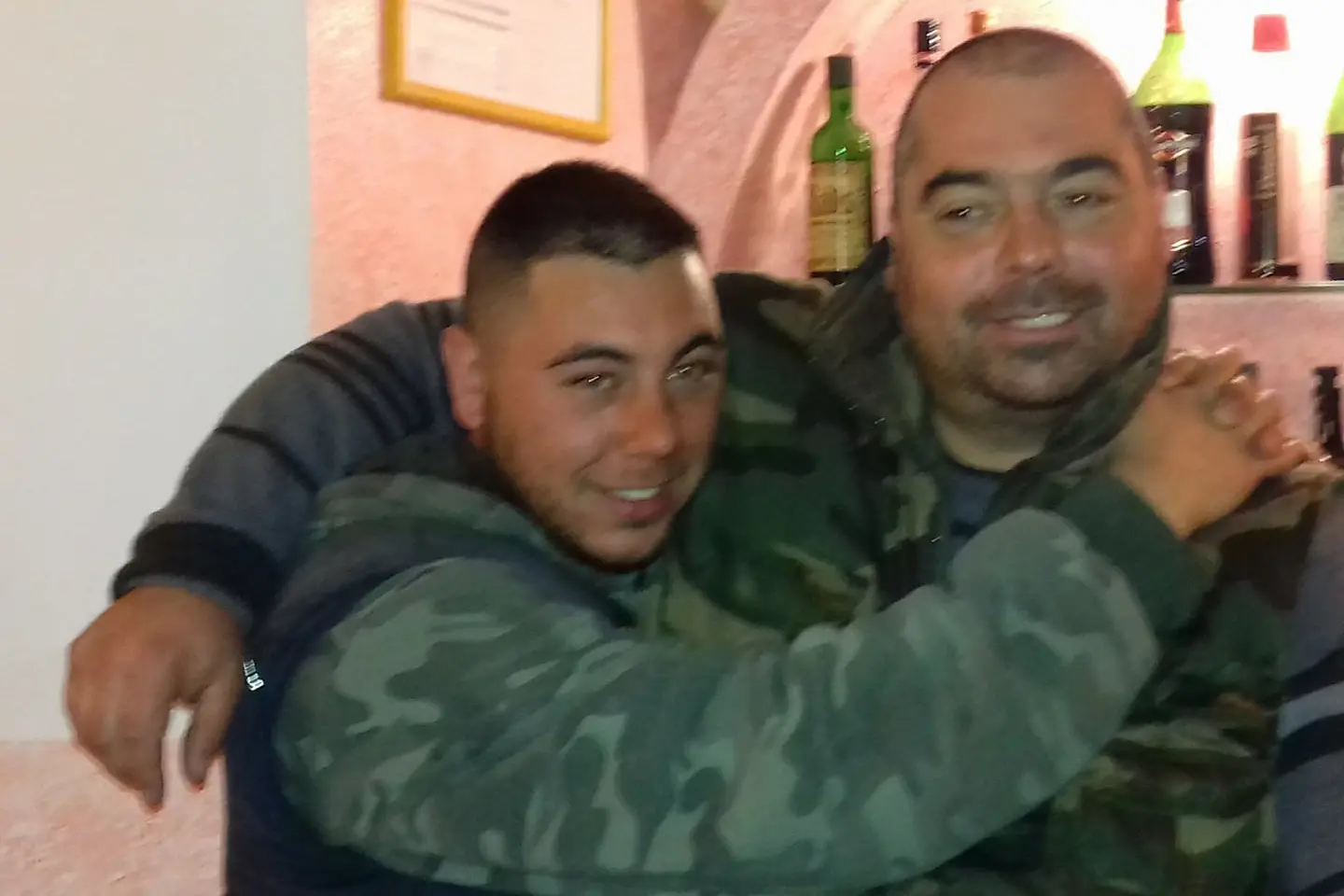 Luigi e Pietro Contena in una fotografia dal profilo Facebook del giovane ucciso