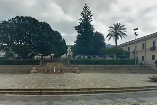 Piazza Marconi a Santadi