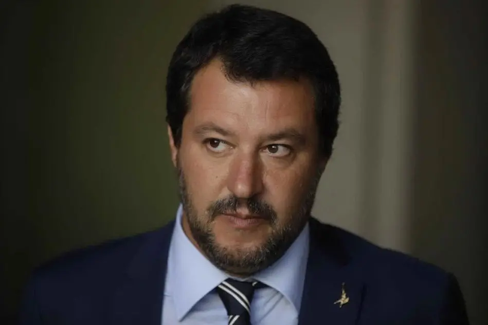 Matteo Salvini, leader della Lega (foto Ansa)
