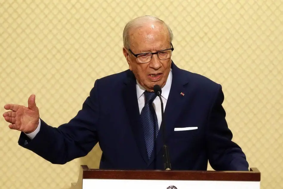 Il presidente tunisino Essebsi (Ansa)