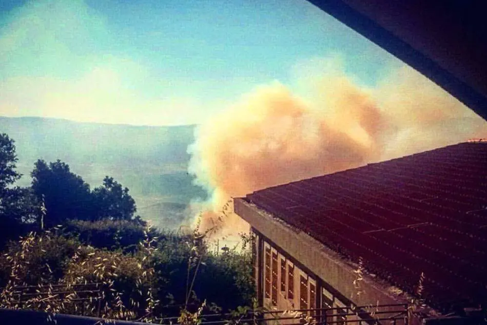 L'incendio a Orani