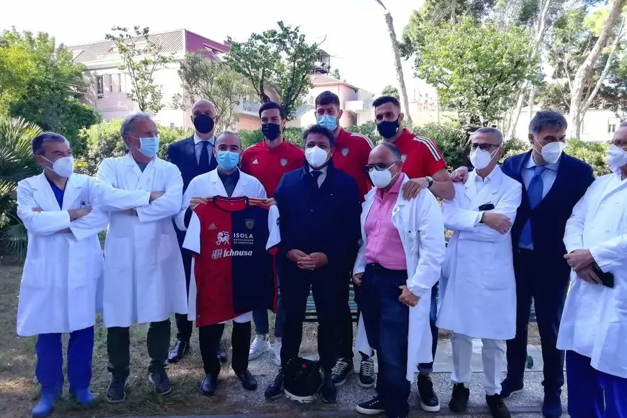La visita del Cagliari (foto ufficio stampa Ats)
