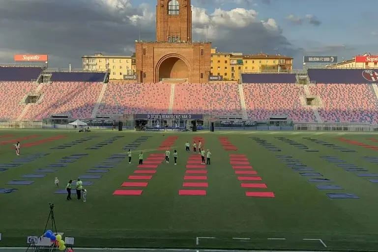 Lo stadio Dall'Ara di Bologna (foto Ansa)