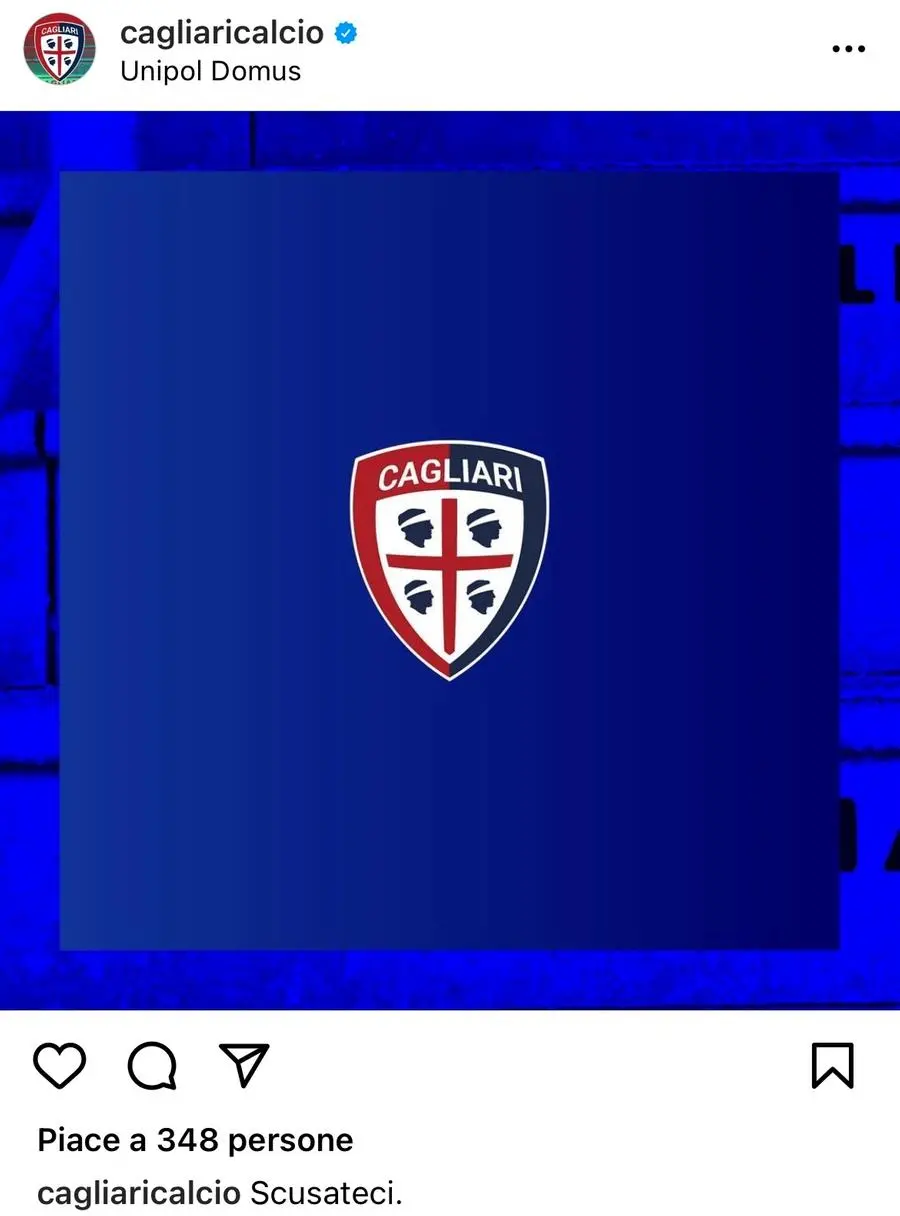 Il messaggio apparso sui social (da Instagram)