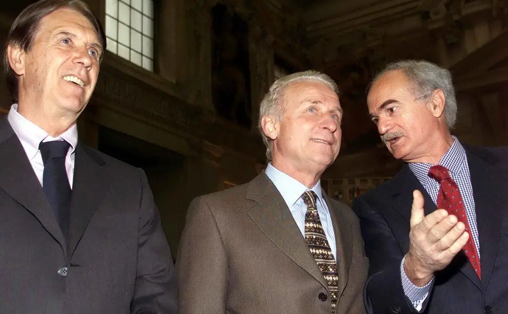 Con Cesare Maldini e Sandro Mazzola
