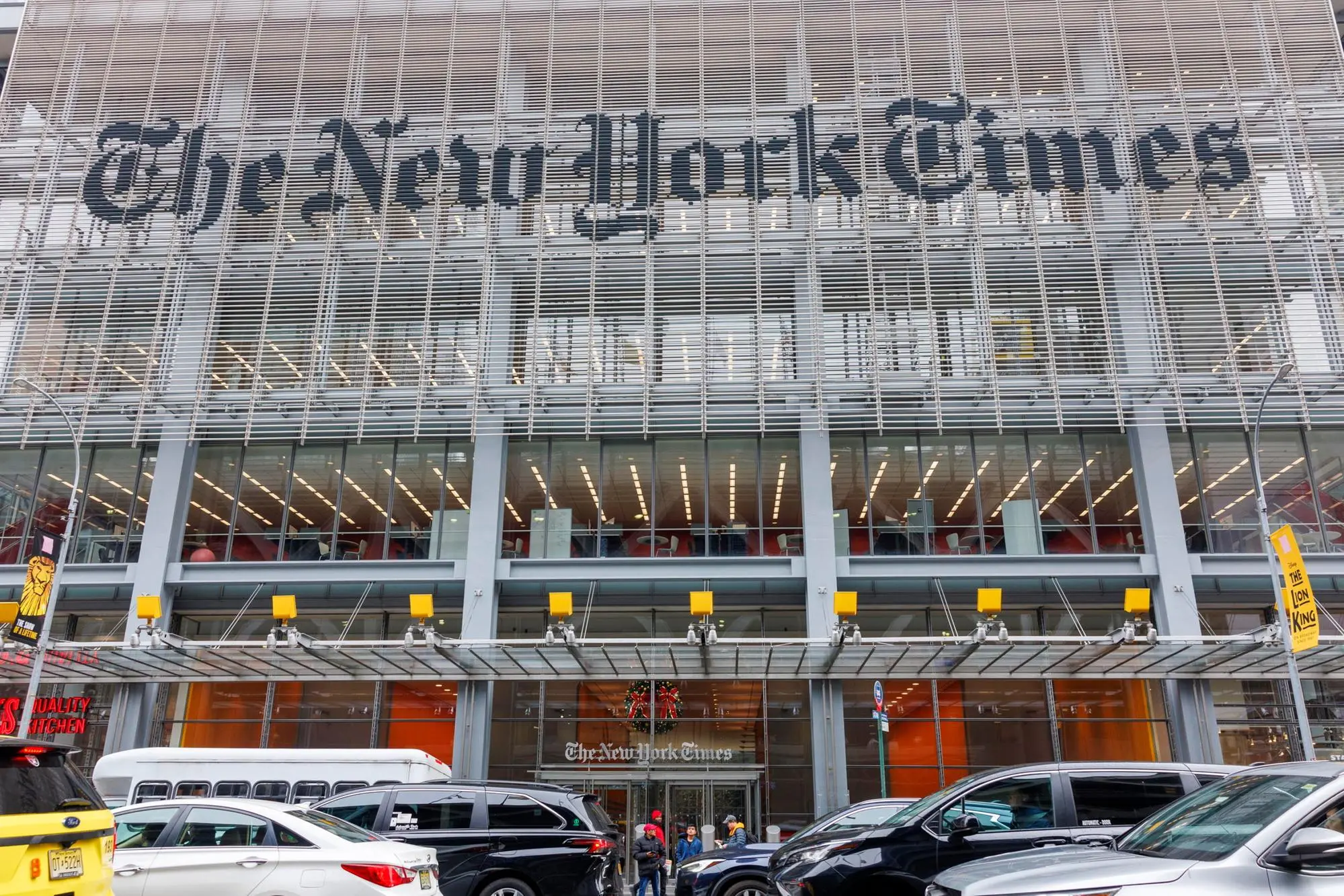 Il palazzo del New York Times (Ansa - Epa)