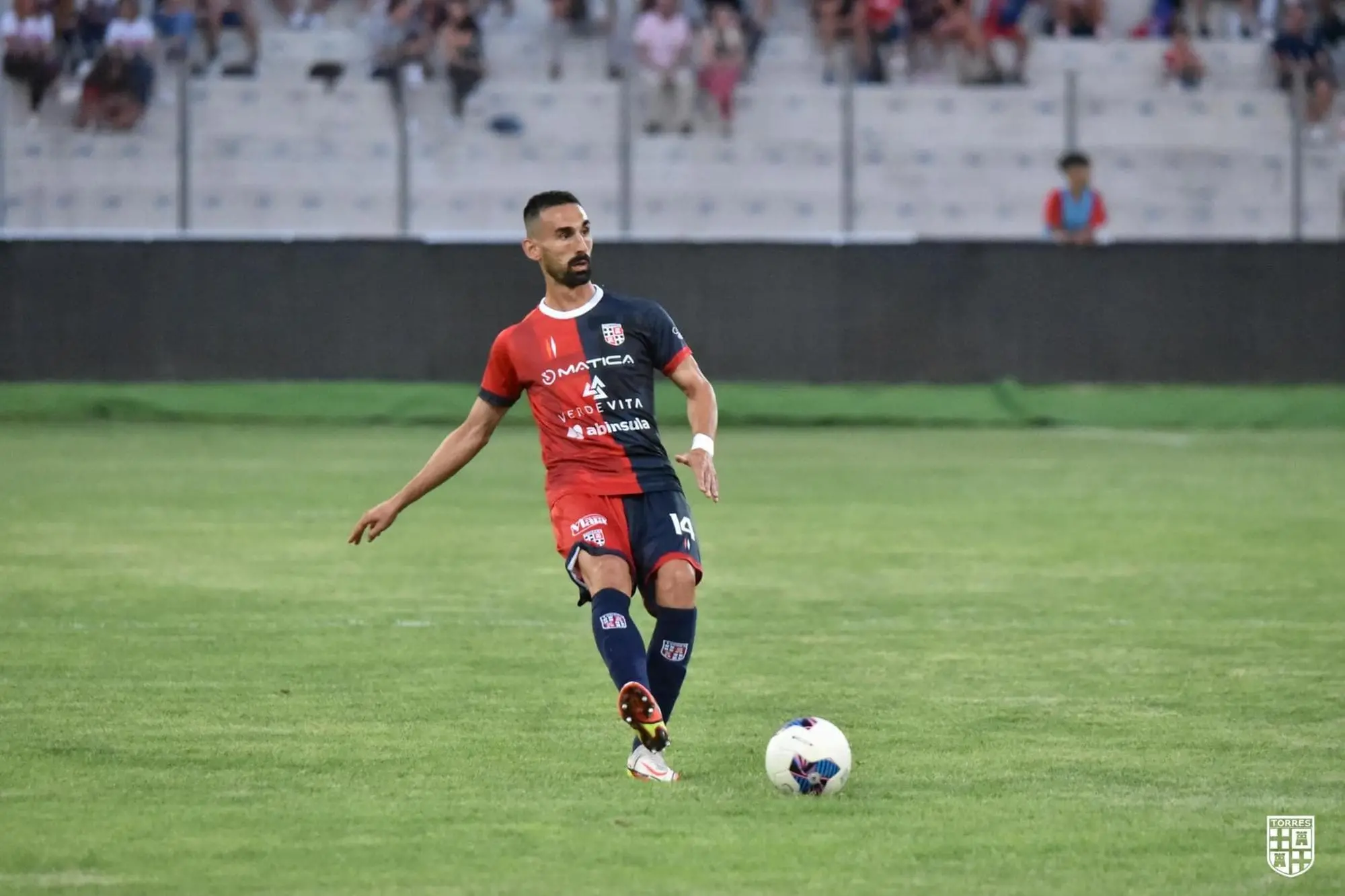 Il difensore Riccardo Idda (foto Torres-A. Sanna)