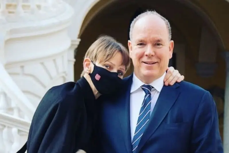 Charlene e Alberto di Monaco (foto Instagram)