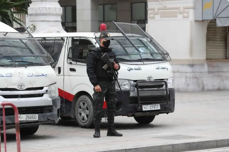 Polizia a Tunisi (Ansa)