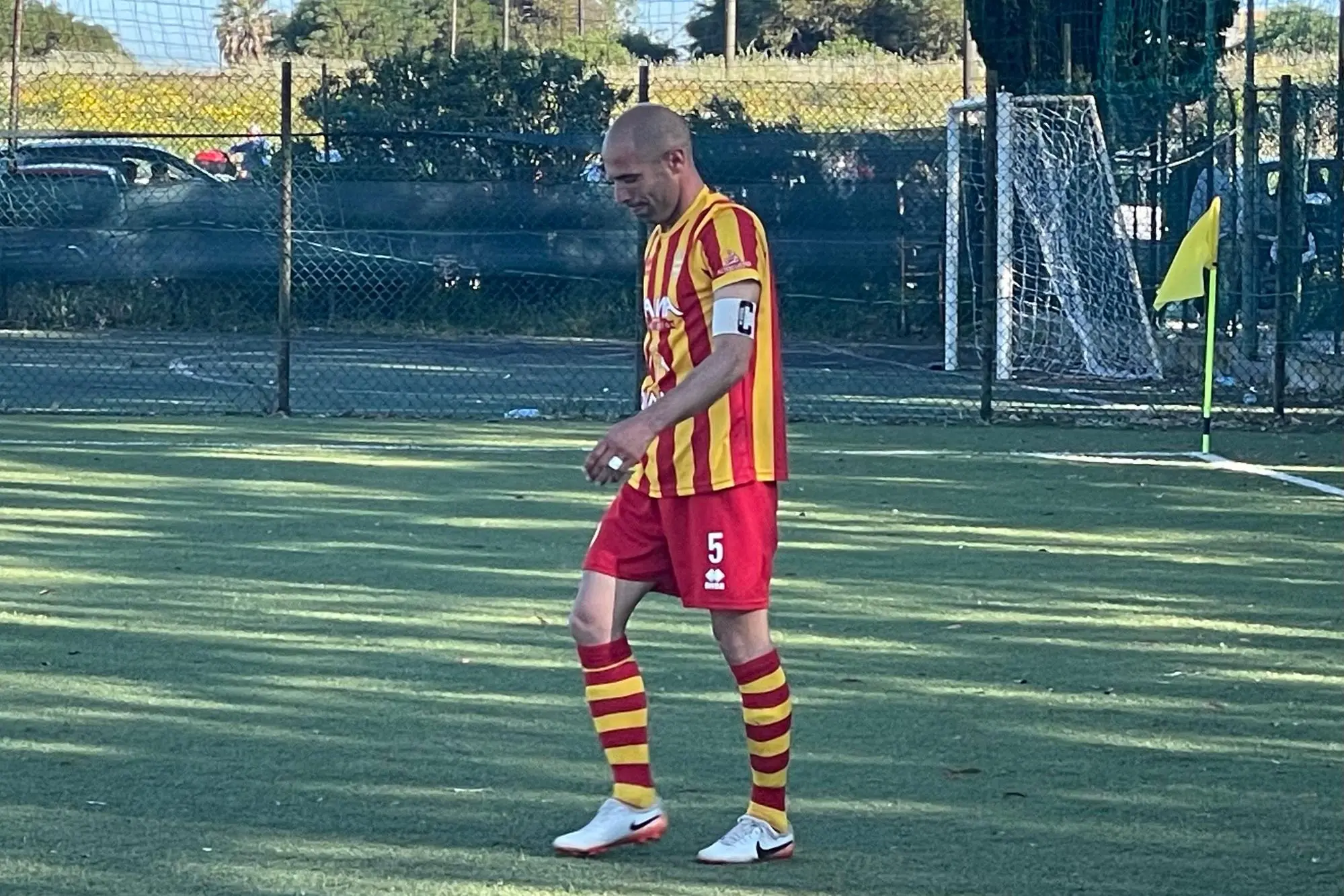 Stefano Mereu, capitano dell'Alghero (foto Spignesi)
