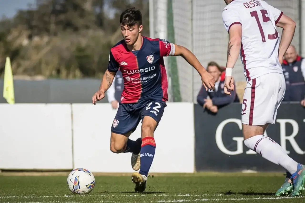 Alessandro Vinciguerra, capitano della Primavera del Cagliari (foto Spano)