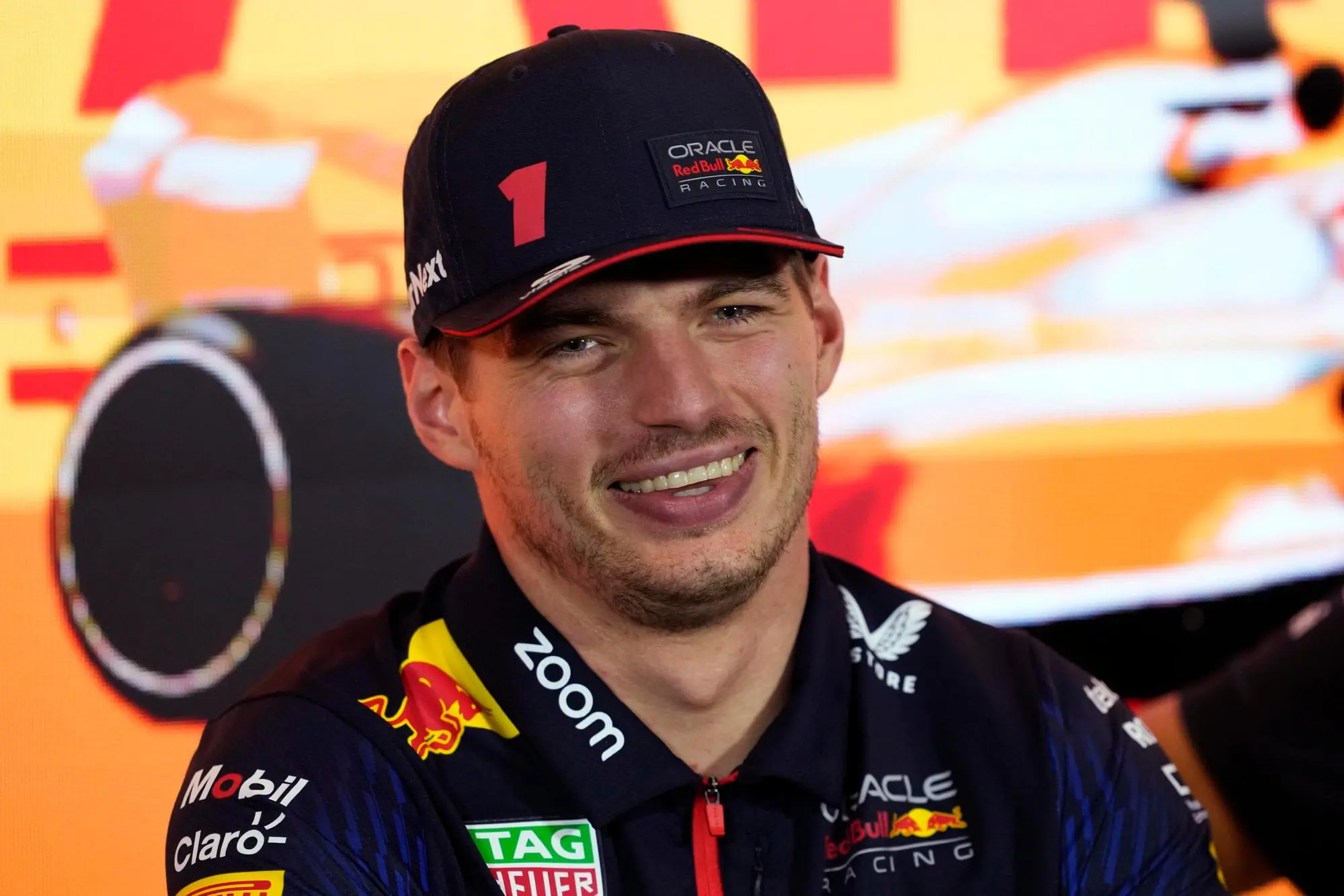 epa10666972 Dutch Formula One driver Max Verstappen of Red Bull Racing attends a press conference at the Circuit de Barcelona-Catalunya, in Barcelona, Spain, 01 June 2023. The Formula 1 Grand Prix of Spain 2023 will be held at the circuit on 04 June. EPA/Alejandro Garcia