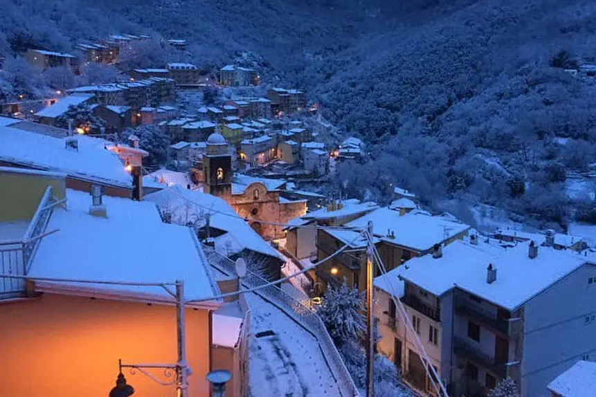 Sardegna sotto la neve